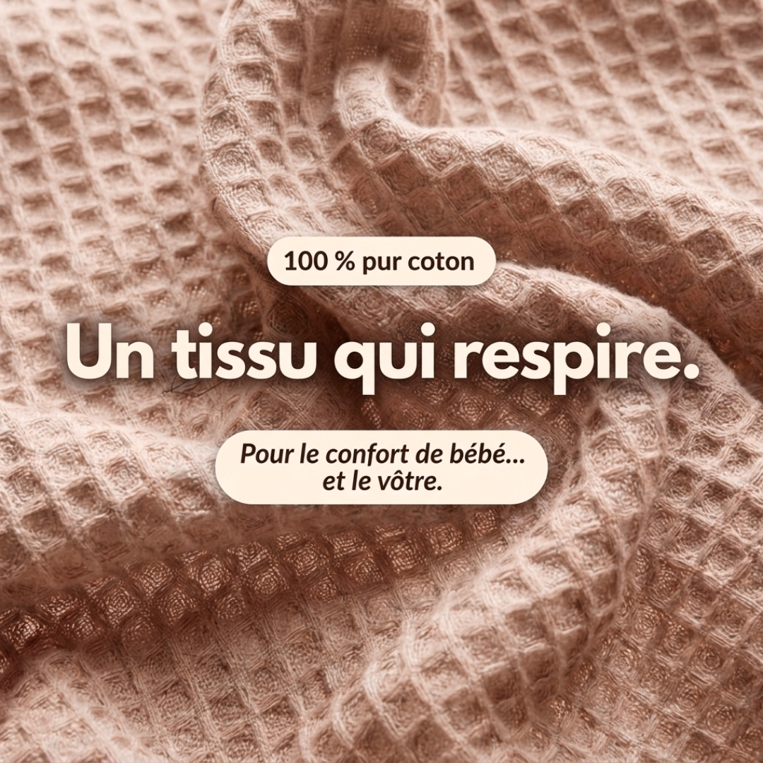 Poncho d'allaitement en coton bio